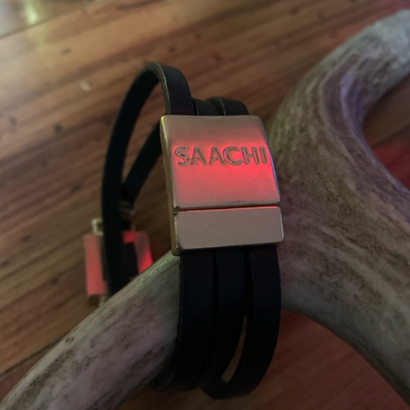 🔺4/$20Bundle & save‼️Black Leather&Drusy Bracelet - Picture 3 of 5